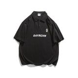 Men T Shirt Summer Casual Tops Men's Clothes Summer Wear Retro Men's Lapel Short Sleeve American Casual Fairy Polo Shirt Fashion