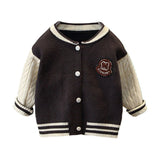 Toddler Boys Sweater Boys' Knitting Cardigan Coat Spring and Autumn Children