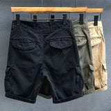 Summer Men Shorts Multi-Pocket Workwear Shorts