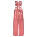 Women Top & Skirt 2 Piece Set Summer Wide-Leg Pants Casual Suit