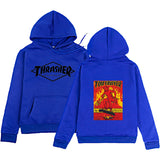 Thrasher Hoodie Fall Men's Clothing Casual plus Size Coat