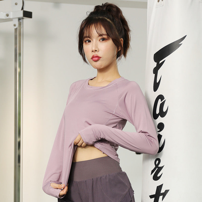Anti Sweat Dressing Yoga Clothes Sports Long Sleeve