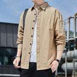 Men's Shirts Autumn Men's Printed Long-Sleeved Shirt Loose