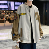 Corduroy Patch Jacket Baseball Uniform Men's Loose Stitching