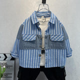 Toddler Boys Jackets Boys Autumn Wear Denim Jacket Children