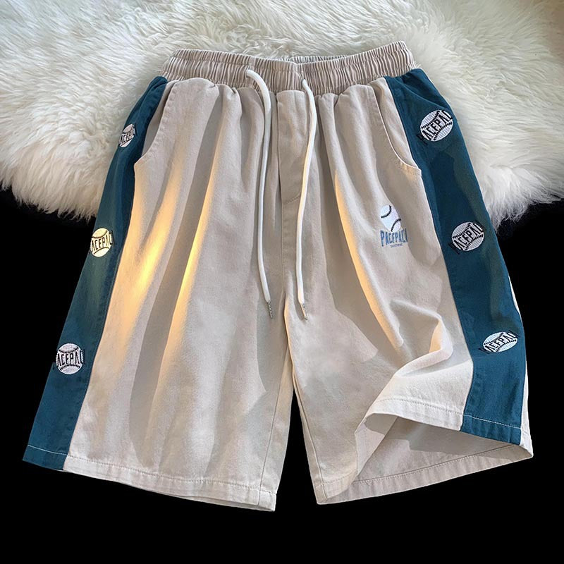 Men Shorts Summer Straight Loose Shorts