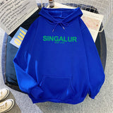Slogan Graphic Hoodie Cartoon Print Top Coat