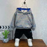 Toddler Boys Sweater Boys Hooded Sweatshirt Spring and Autumn Clothing