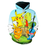 Men and Women Pokemon Pikachu Coat Pokemon 3D Digital Printing