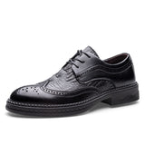 Indo Western Shoes Male Brogue British Style Carving Youth Suit Wedding Shoes plus Velvet Men's Shoes