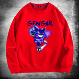 Men and Women Pokemon Pikachu Hoodie Crew Neck Pullover Sweatshirt