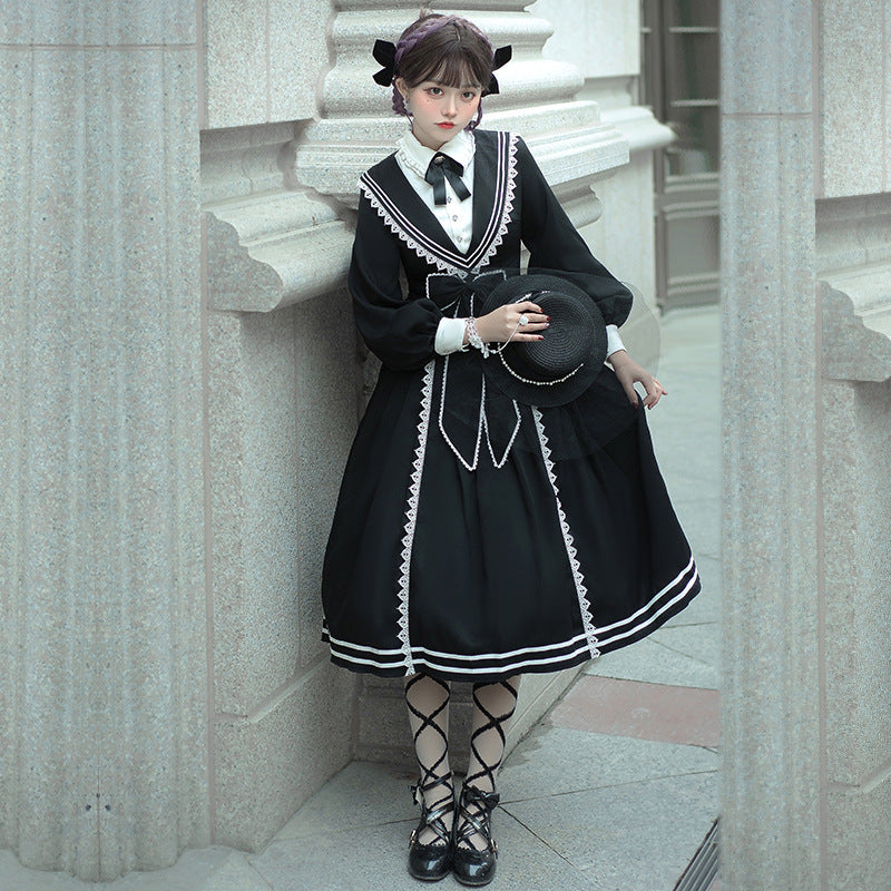 Gothic Lolita Harajuku Style Clothing Lolita Dress Pride and Prejudice Op CLA Department College Style Daily Light Lolita Dress