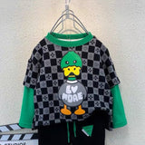 Toddler Boys Sweater Boys' Suit Cartoon Pattern Two-Piece Set