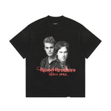 Present T Shirt Star Print Distressed T-shirt Pure Cotton