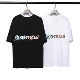 Fog T Shirt Summer SplashInk Letter Short Sleeve Women High Street Fashion Brand DropShoulder Tshirt Men Fear Of God