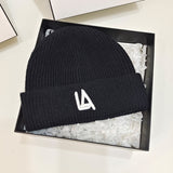 Dogers Winter Hat Fashion Letters Woolen Cap Female Autumn and Winter Leisure