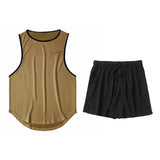 Man Tanks Spring Summer Sports Vest Suit Men
