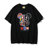 Bape T Shirt Short Sleeve Men and Women Loose-Fitting Casual T-shirt