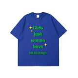 Man Summer T Shirt Artistic Text Printing