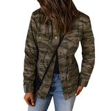 Nina Parker Camo Jacket Camouflage Loose Casual Jacket Female