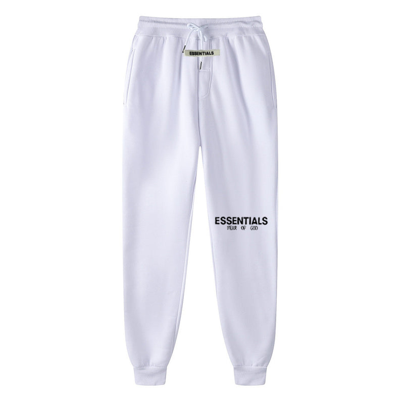 Fear Of God Fog Essentials Sports Pants Autumn and Winter High Street Fashion Brand Letter Logo Hot Stamping Fog