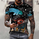 Tactics Style T Shirt for Men Digital Printing Crew Neck Style T-shirt