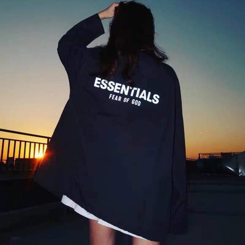 Fog Essentials Jacket Fear Of God Fog Essentials Nylon Reflective Jacket Outdoor Jacket Coat Men and Women