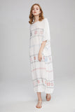 Embroidered Pattern Totem Long Dress