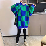 Preppy Aestitic Outfits Round Neck Sweater