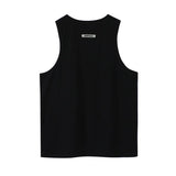 Fog Essentials Vest Fashion Brand Fear Of God Double Line Essentials Letter T-shirt Vest Fog High Street Bottoming Shirt Men