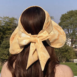 Kentucky Derby Hats Summer Sun Protection Visor Cap Tie-Dyed Bow Sun Hat