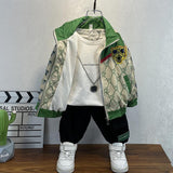 Toddler Boys Jackets Boys' Coat Spring and Autumn Children's Baseball Uniform
