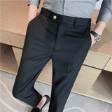 Men Trousers Summer Stripes Small Suit Pants