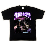 Travis Scott Shirt Heavy Cotton Printed T-shirt Small Neckline