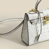 Jackie Kennedy Bag Crocodile Pattern Kelly Bag