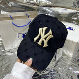 Yankee Baseball Cap Autumn and Winter Hard Top Peaked Cap Men and Women Sun Hat