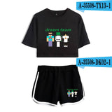 Dreamwastaken Men's Novelty Hoodies Dream Merch Shirt Printed Sexy Navel Exposed T-shirt Shorts Set