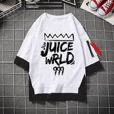 Juice WRLD T Shirt Fashion Summer Loose Casual plus Size 5-Point Sleeve
