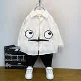Toddler Boys Sweater Boys' White Shirt Spring Clothes for Children