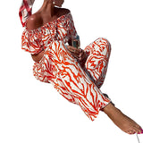 Women Pants Sui Spring Summer Women's Wear Printing Suit