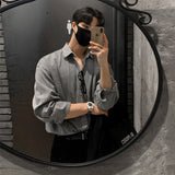 Denim Shirts Long-Sleeved Shirt Men's Autumn Loose Casual Doll Shirt Coat