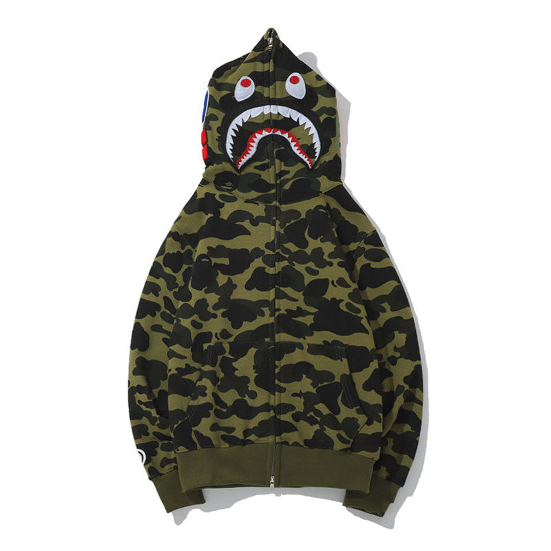 Bape Hoodie Men's Women's Zipper Sweater Jacket