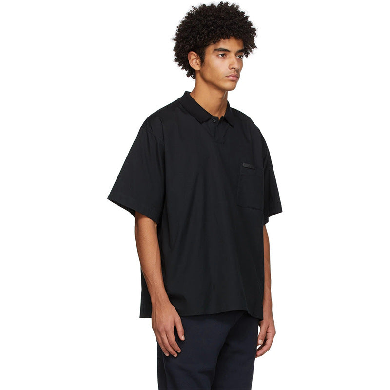 Essentials Polo Shirt Fog Season 7 Fear of God Casual Loose-Fitting T-shirt