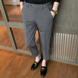 Men Trousers Men's Casual Cropped Pants