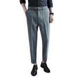 Men Trousers Casual Suit Pants