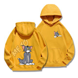 Tom and Jerry Hoodie Hooded Loose Autumn Winter Sweater Men's Jacket