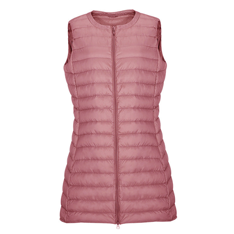Women Winter Coats Puffer down Vest down Jacket Lightweight Vest round Neck