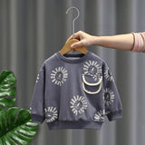 Toddler Boys Sweater Baby Spring and Autumn Clothes Sweater Base Shirt