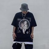 Men's T Shirt Summer Casual Tops Printed Short Sleeve T-shirt Men's Boyfriend Harajuku Style Half Sleeve Street Fashion Loose Half Sleeve