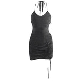 Emily Ratajkowski Dress Sexy Fashion Slim-Fit Suspender Dress